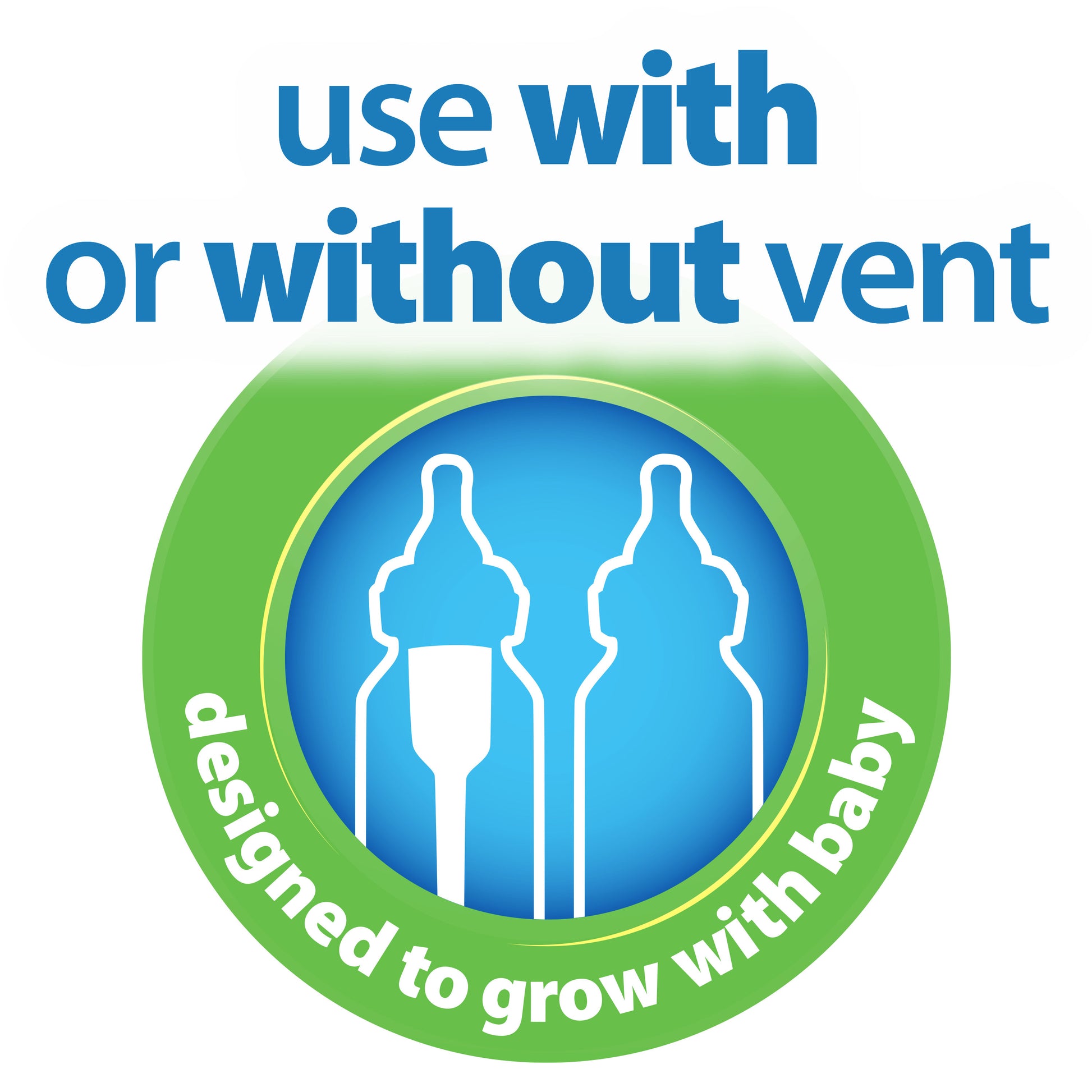 Dr. Brown's Plastic Options+ Narrow Anti-Colic Baby Bottle Can Be Used With Or Without The Vent