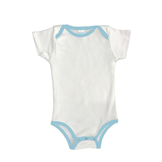 Organic Cotton Onesie with Contrast Binding Heaven