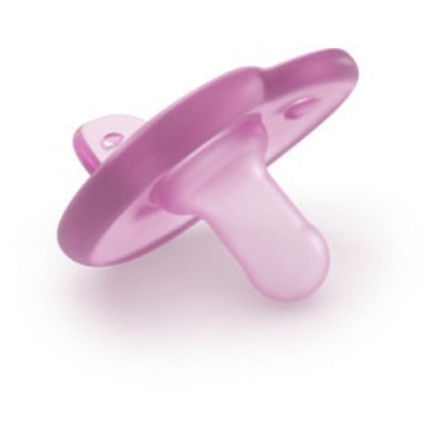 Pink Philips Avent Heart Soothie Pacifier Back View