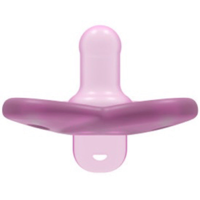 Pink Philips Avent Heart Soothie Pacifier Top View