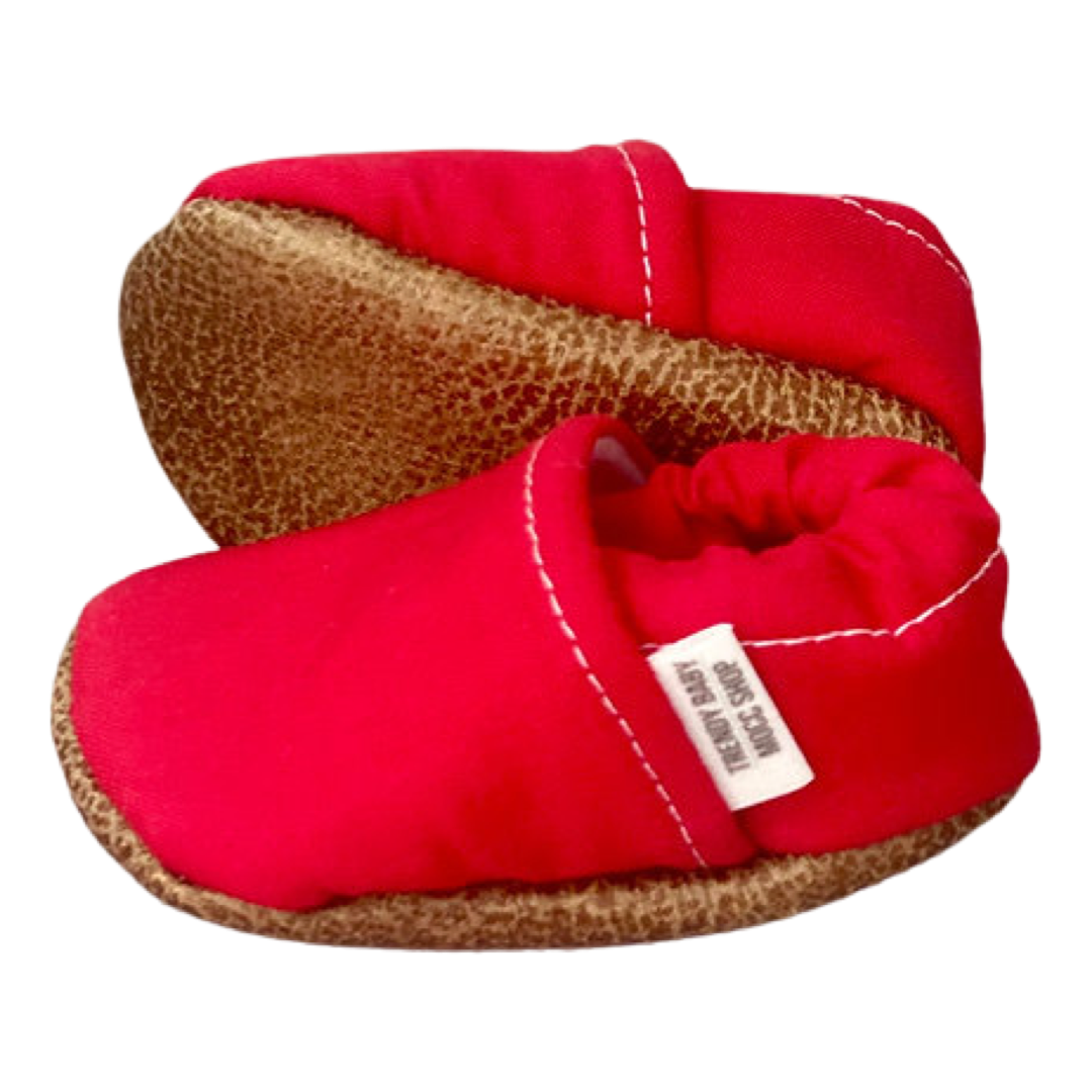 Red newborn shoes deals