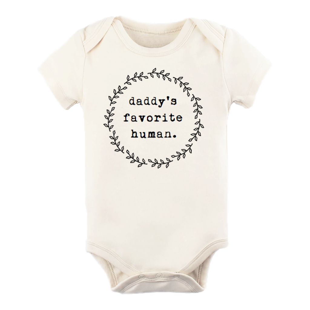 Daddy's Favorite Human Organic Cotton Onesie