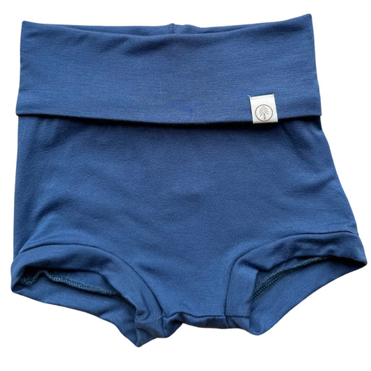 Organic Bamboo Shorts - Gray Blue