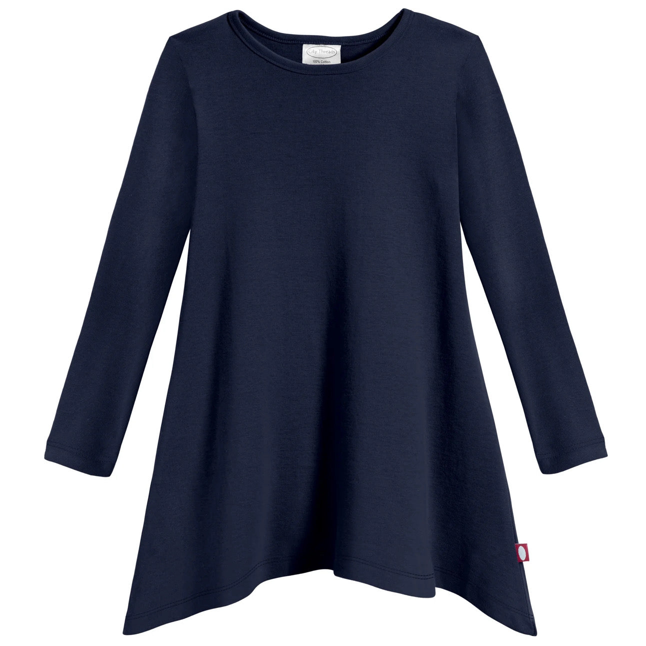 Shark Bite Tunic Navy Blue - Made in USA - Toddler Clothes