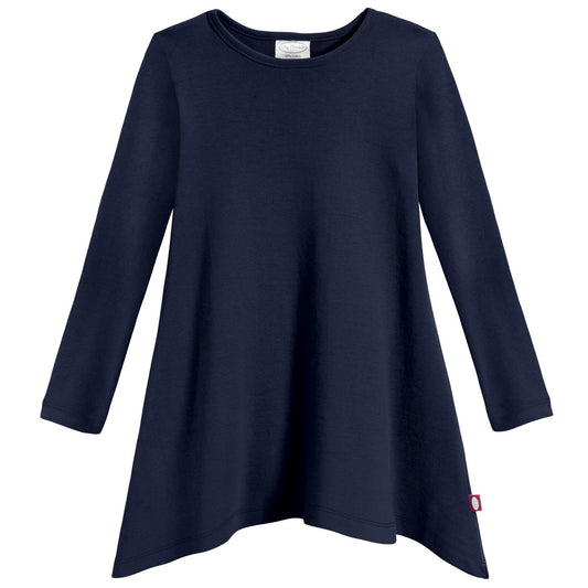 Shark Bite Tunic Navy Blue - Made in USA - Toddler Clothes