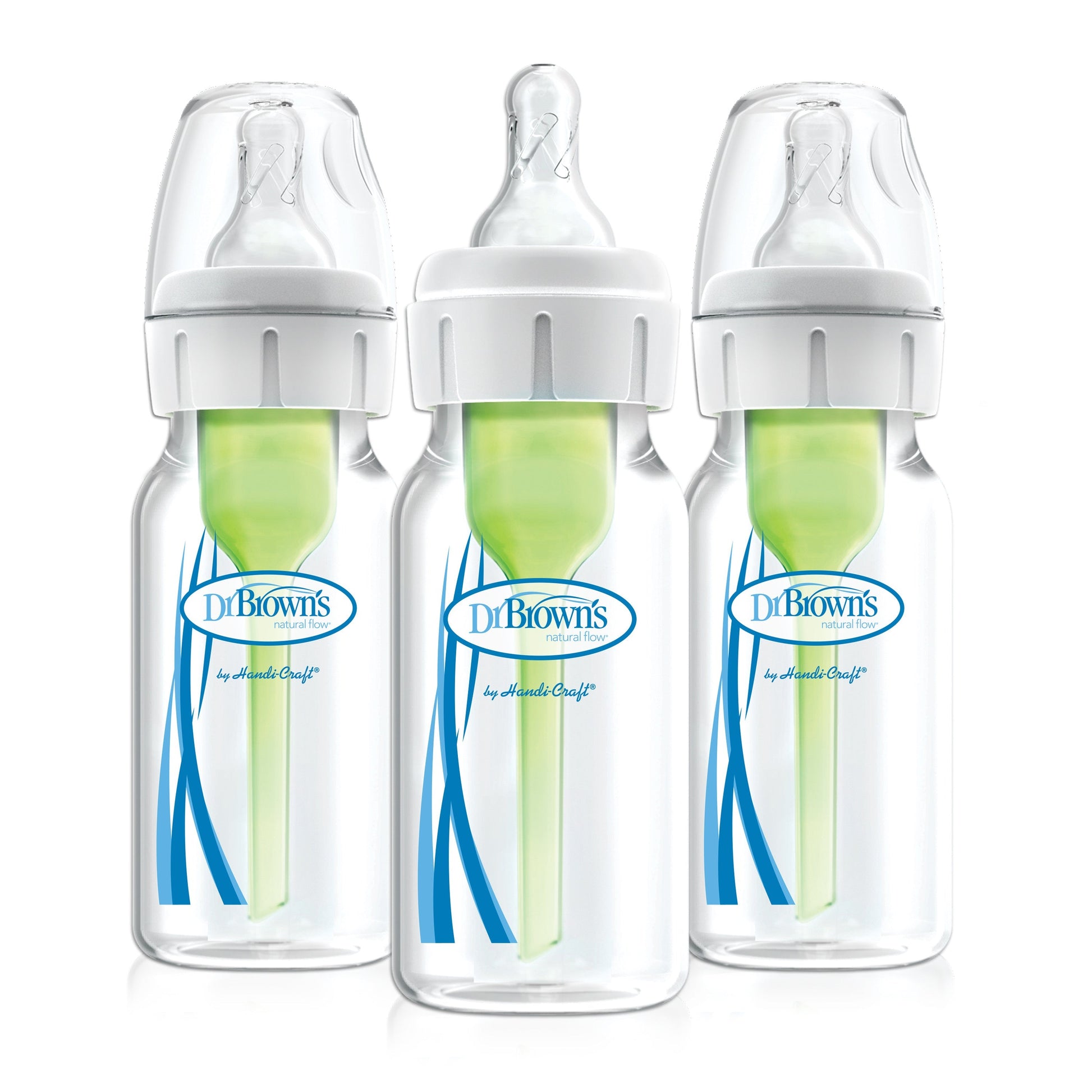 4 oz Dr. Brown's Plastic Options+ Narrow Anti-Colic Baby Bottles (3-Pack)