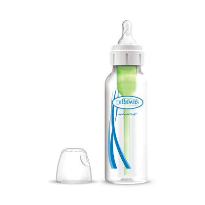 8 oz Dr. Brown's Plastic Options+ Narrow Anti-Colic Baby Bottle (1-Pack)