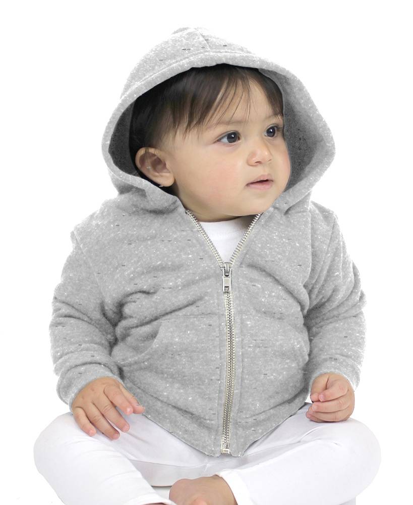 Baby Wearing Triblend Fleece Zip Hoody Tri-Ash