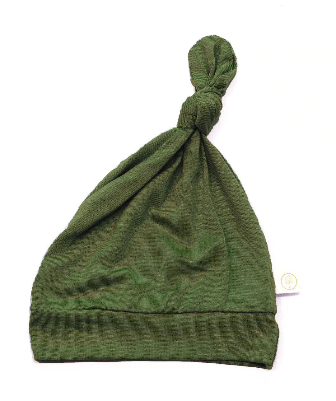 Olive Bamboo Baby Top Knot Hat