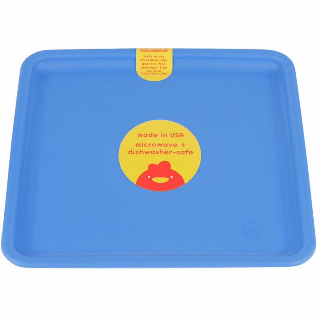 Made in USA Blue Lollaland Square Plate