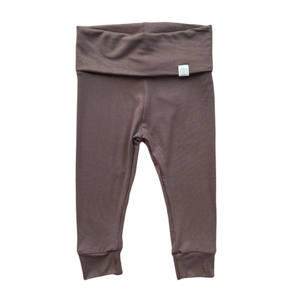 Organic Bamboo Leggings - Chocolate Brown (3T)