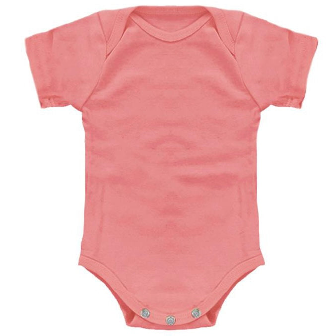 Coral Organic Baby Onesie Made in USA
