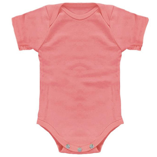 Coral Organic Baby Onesie Made in USA