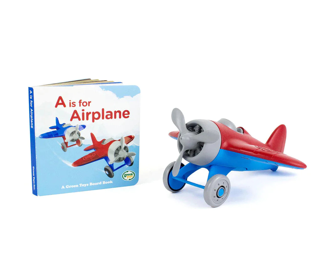 Green Toys Airplane and Board Book Set