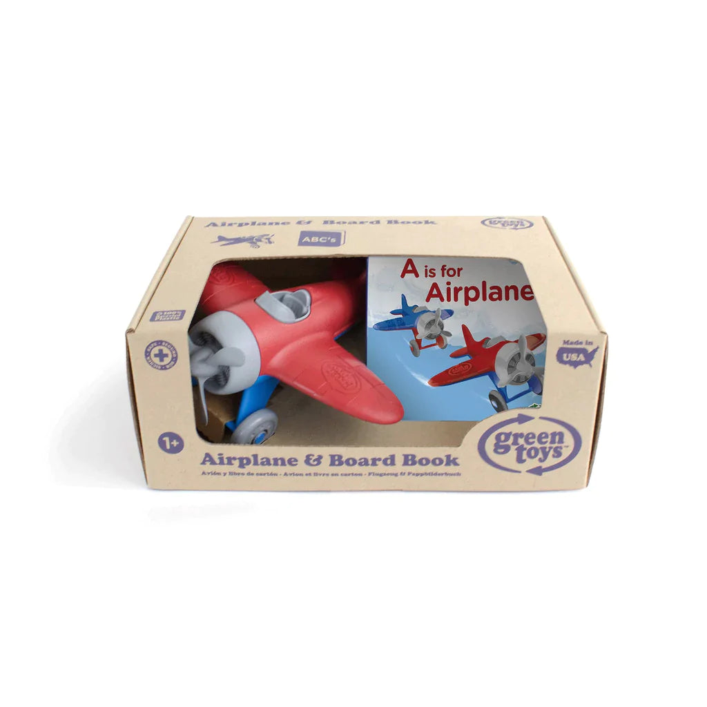 Red Airplane and Board Book Set Packaging