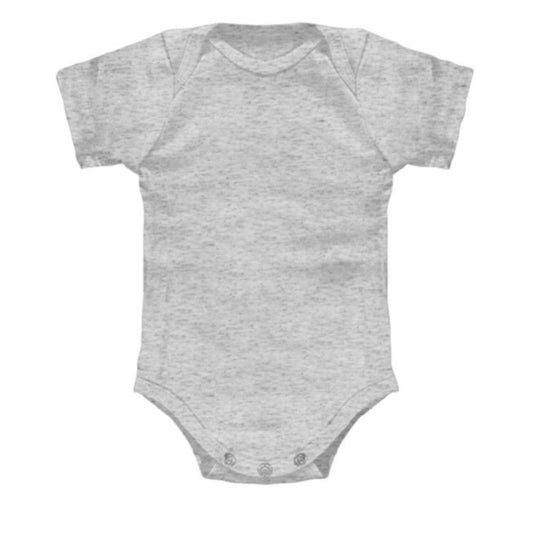 Heather Grey Infant Onesie Made in USA