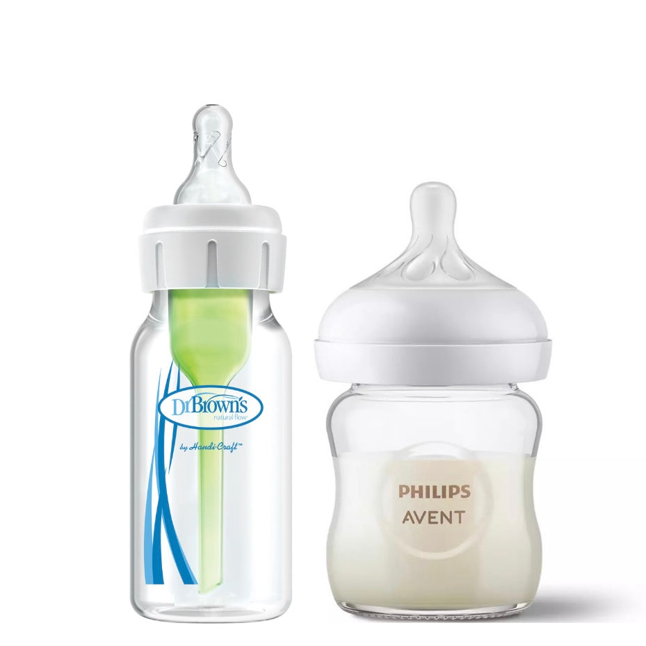 Made in the USA 4 oz Baby Bottle Sample Pack - Dr. Brown's and Avent