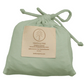 Organic Bamboo Bassinet Sheet Made in USA - Sage Color - Drawstring Gift Bag