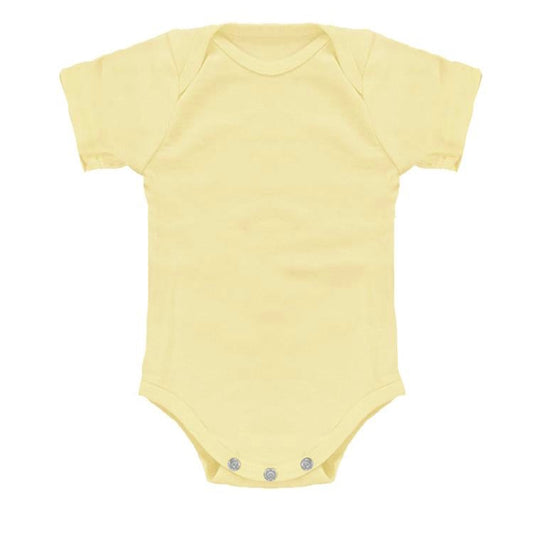 Pale Yellow Infant One Piece Onesie Made in USA