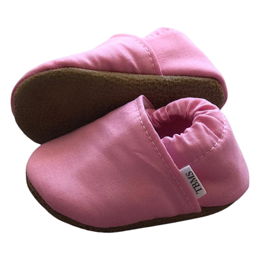 Pink Baby and Toddler Moccasins Made in USA