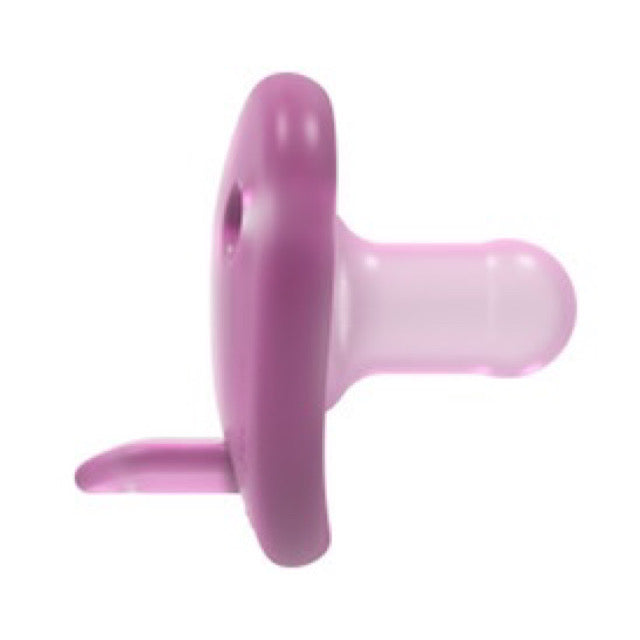 Pink Philips Avent Heart Soothie Pacifier Side View