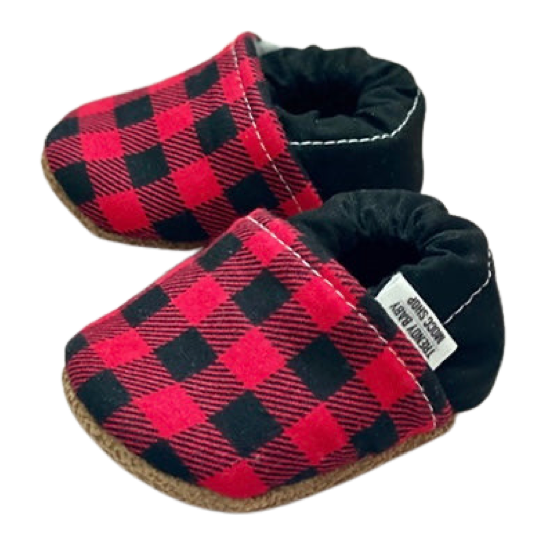 Red Buffalo Baby and Toddler Moccasins - Made in USA Shoes