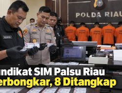 Sindikat SIM Palsu Riau Terbongkar, 8 Ditangkap